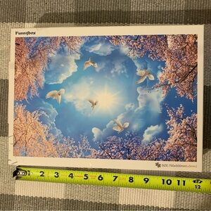 NEW pink blossom flowers wooden jigsaw puzzle 1000 piece toy